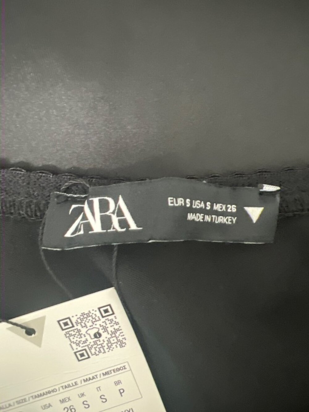 Zara Black Satin Midi Skirt Elegant & Stylish - Picture 4 of 6